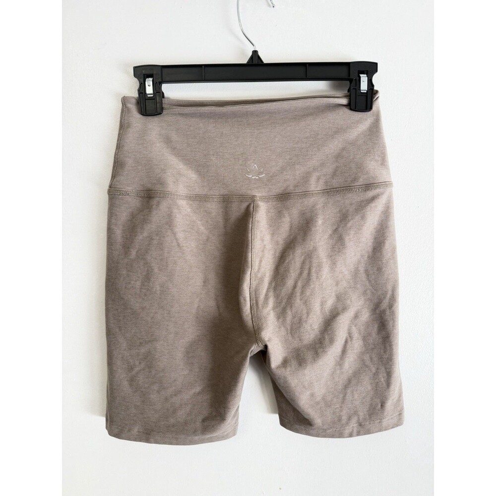 Beyond Yoga Spacedye Keep Pace Biker Shorts Women’s Size L Neutral Beige - Picture 4 of 8